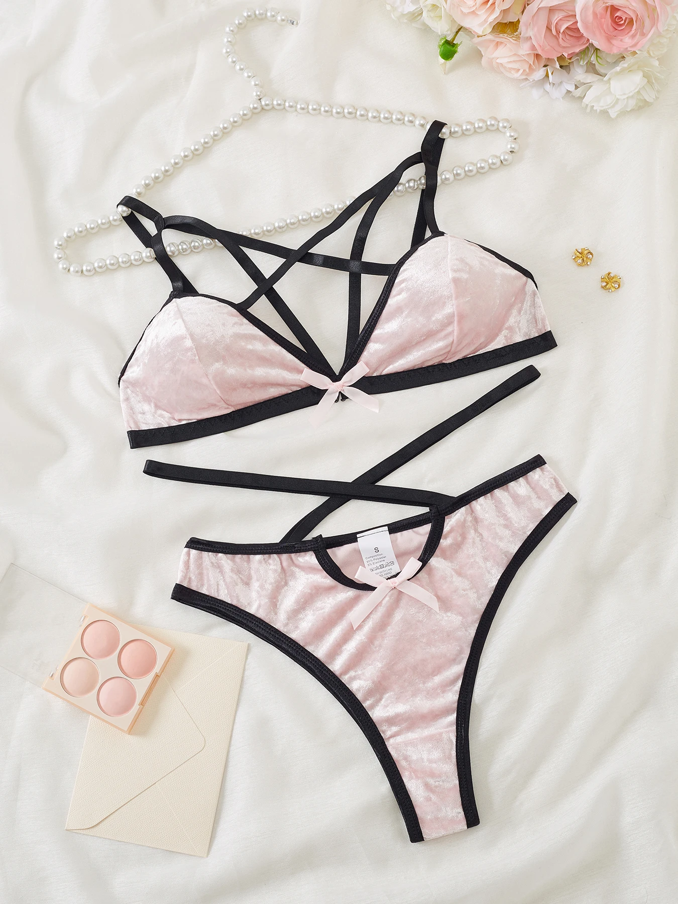 Сексуальный комплект с бюстгальтером из 2 предметов, женский купальник, розовое нижнее белье, стринги, летние каникулы, пляжная одежда с открытой спиной, Y2K, однотонный купальник Biquinis, костюм