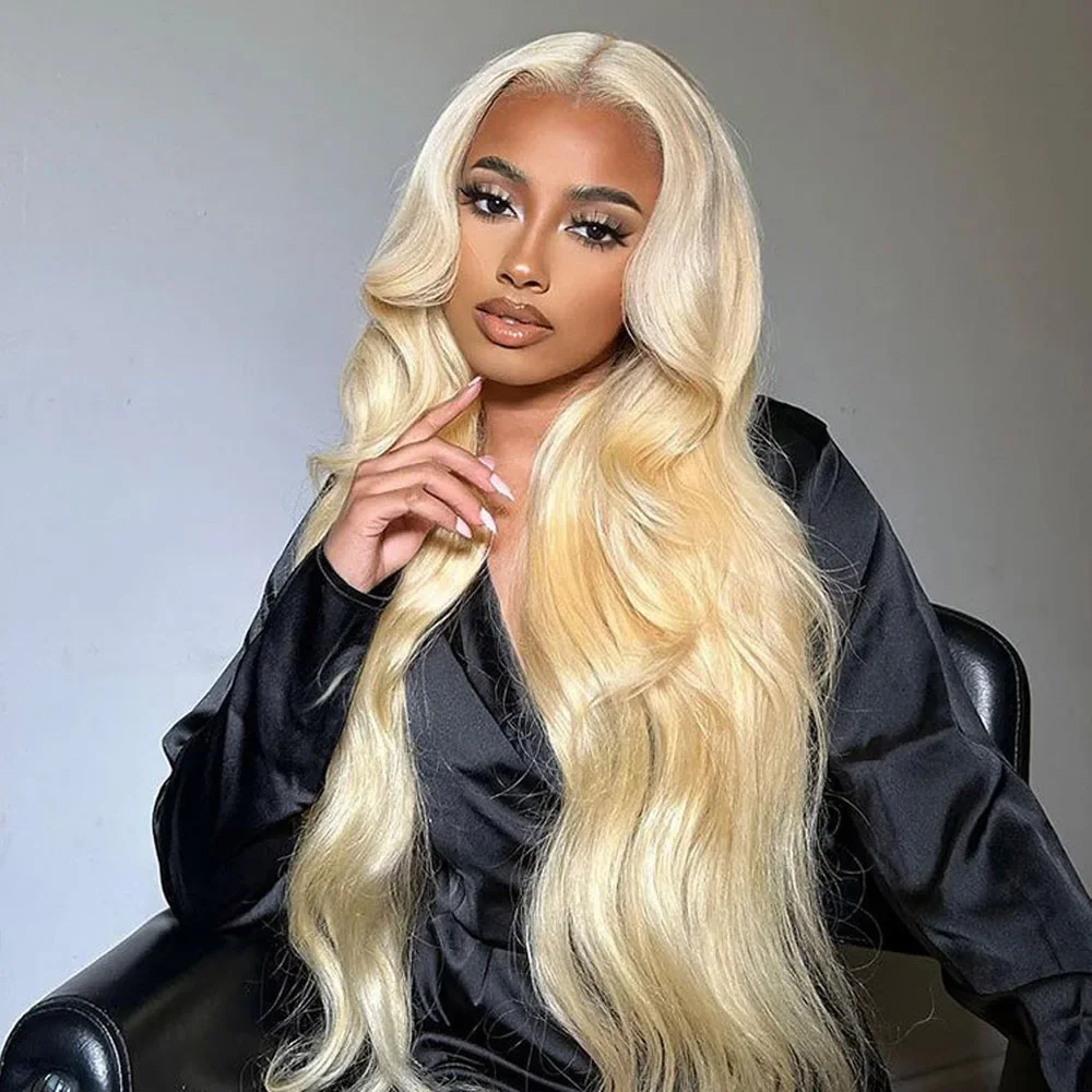 13x4 Blonde Body Wave Lace Front Wig 13x6  HD Transparent Lace Frontal Wigs Human Hair Wig Colored Pre Plucked For Black Women