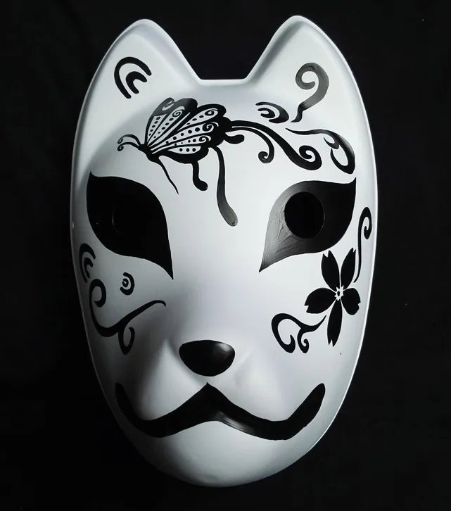 Hotarubi No Mori E Maschera dipinta a mano nella foresta dei vigili del fuoco Luce stile Janpenese Cosplay PVC plastica volpe maschera a pieno facciale