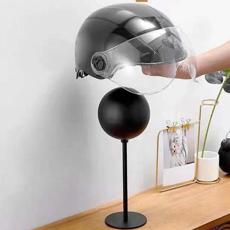 Wall-mounted Motorcycle Helmet Holder Display Stand, Hat Storage Rack, Safety Helmet Rack Showing Shelf