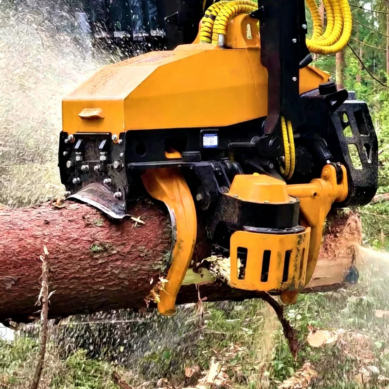 Excavator Mounted Automatic Tree Cutter With Powerful Hydraulic Motor For