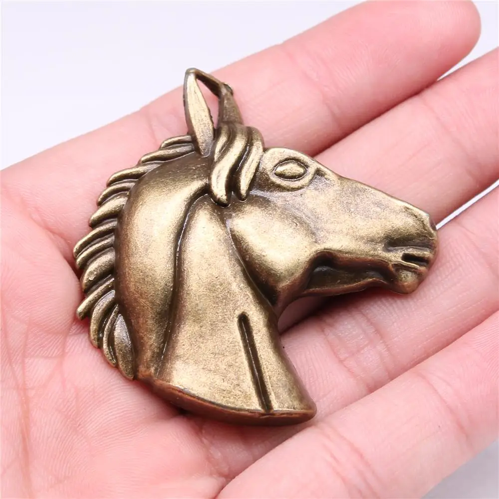 10pcs 52x51mm Big Horse Head Charm Horse Head Pendants For Jewelry Making Horse Head Pendants