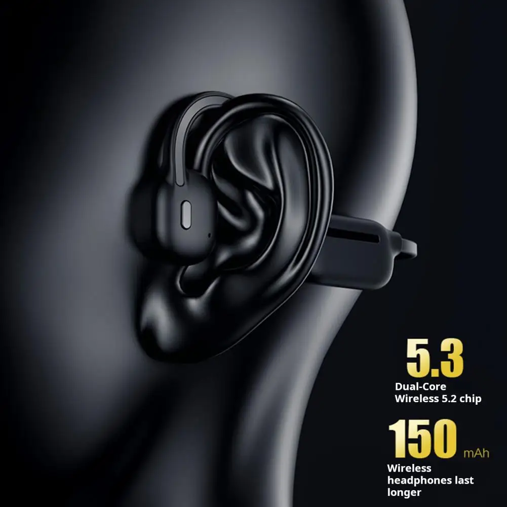 Wireless Earbud Ipx8 Waterproof Bone Conduction Bluetooth Headphones for Sports Sweat Resistant Hands-free Music Ultimate