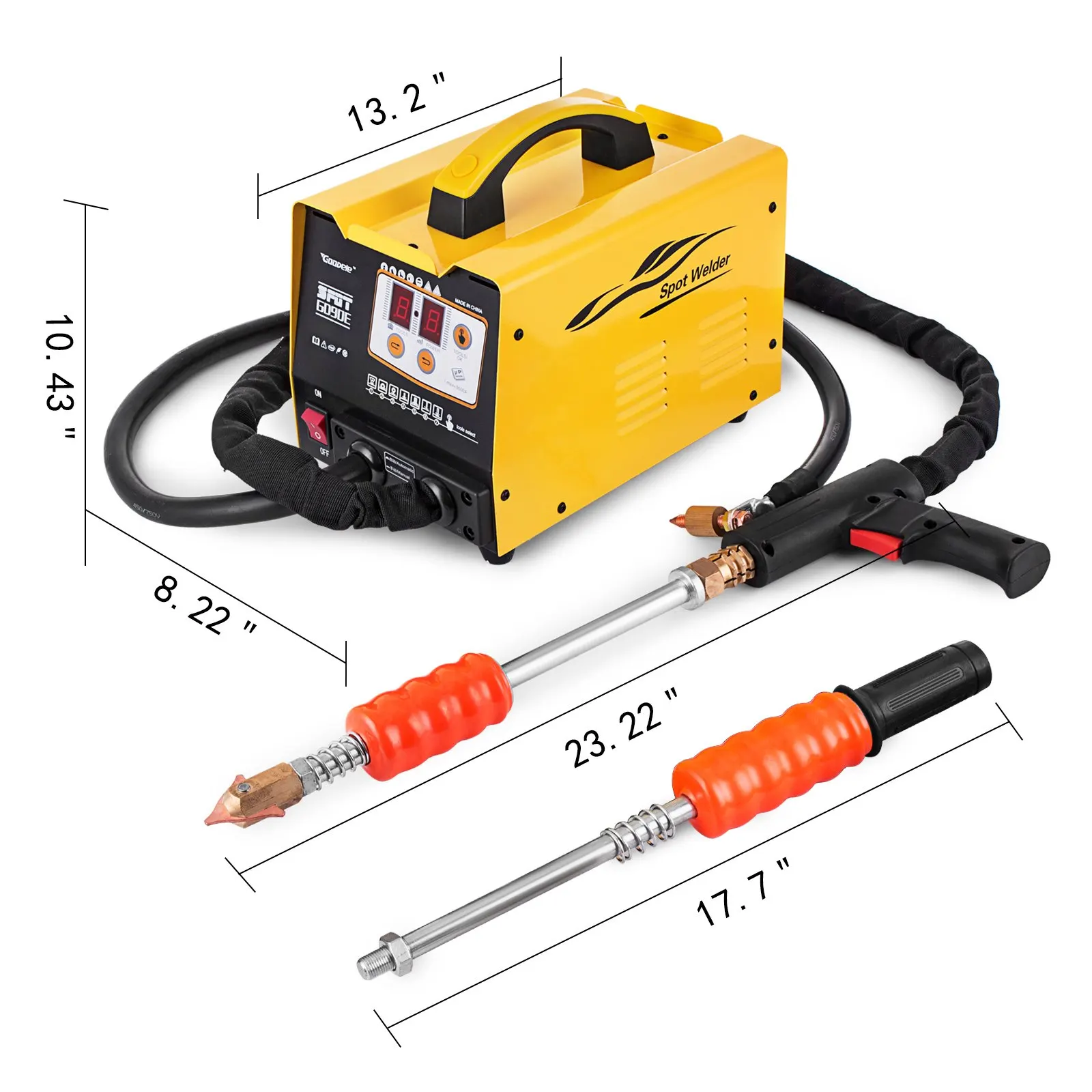 G90E Spot Welder Dent Puller, 3000W Stud Welder Dent Repair Kit, 7 Models Spot Welding Machine for Car Body Dent Repair