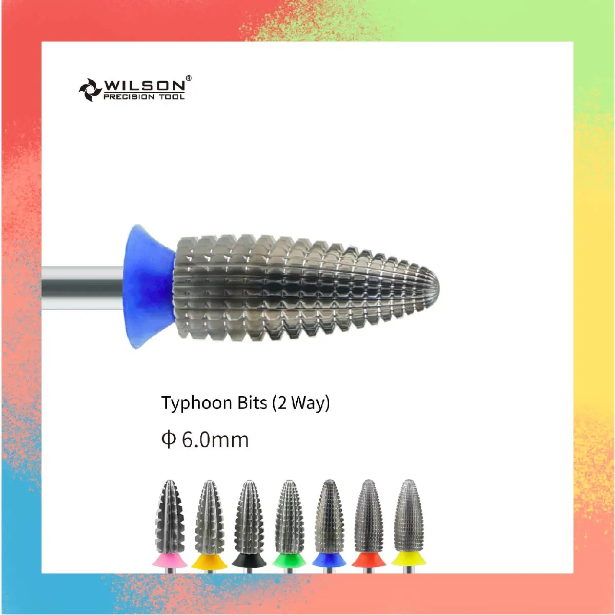 WILSON Typhoon Bits(2 Way)-Tools Nails Cutters for manicure Drill Bits nails accessories remove hard gel free shopping