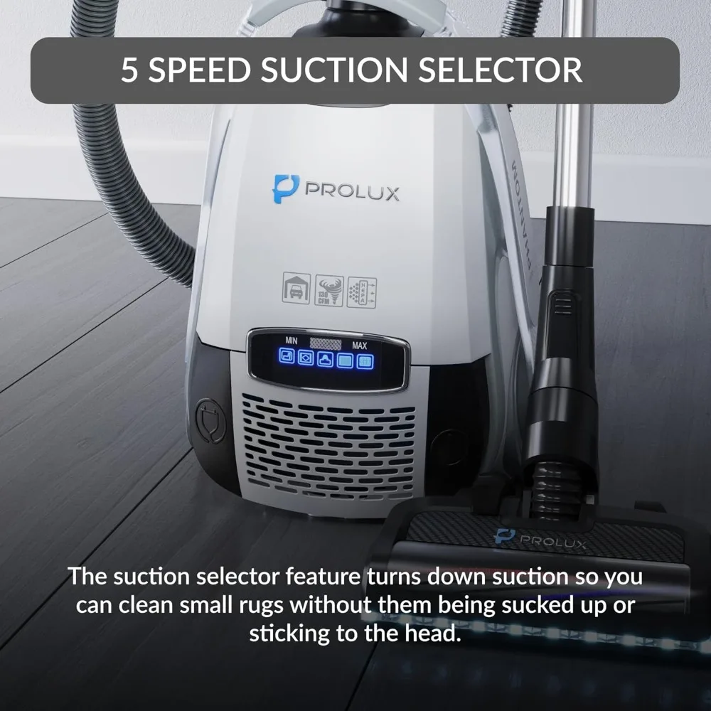 

Phantom Canister PET Vacuum Cleaner, Wessel Werk EBK250 Power Nozzle, Quick Clean, Lightweight, HEPA Filter