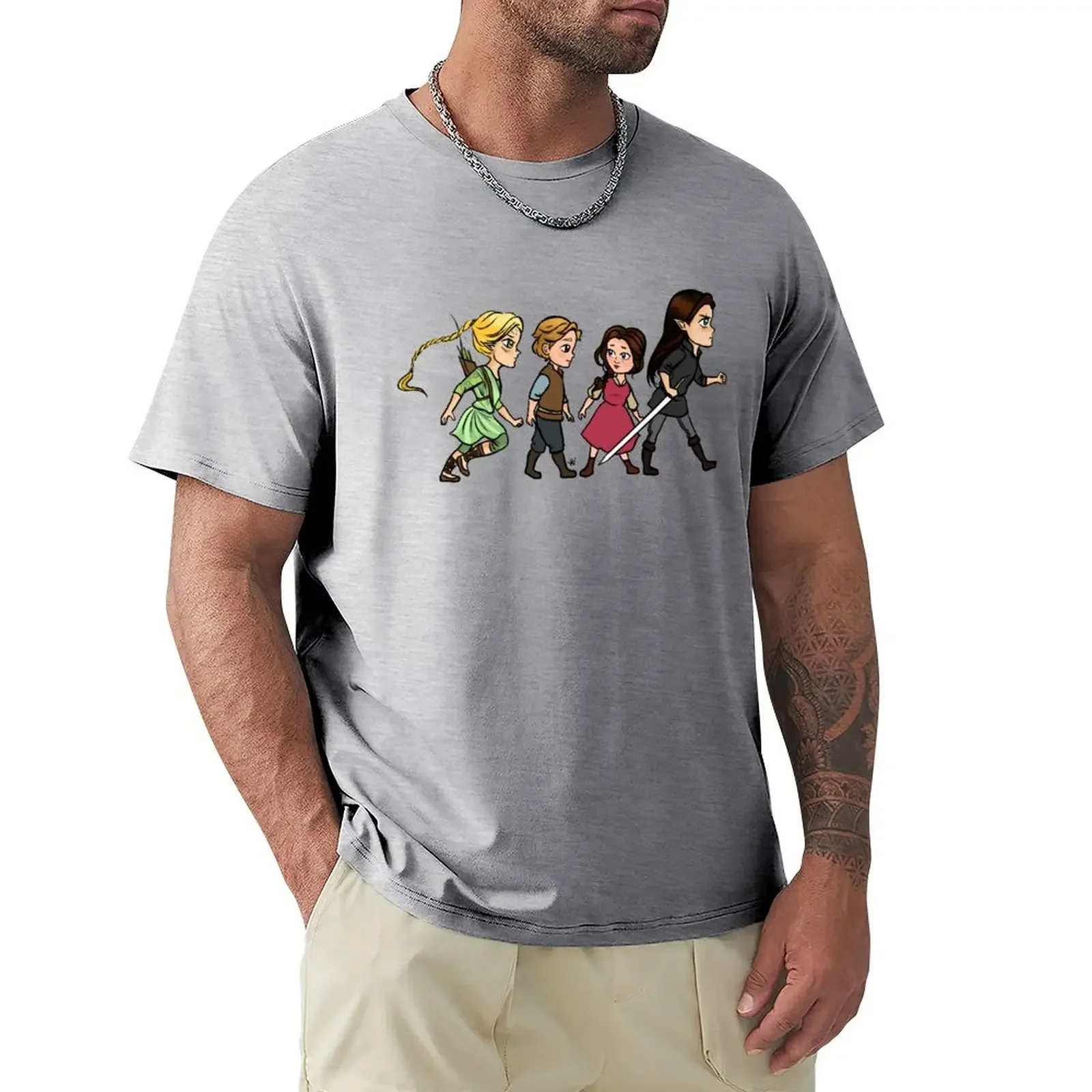 

Moonscript's Chibi Crew T-Shirt customs design your own vintage anime clothes Men's cotton t-shirt