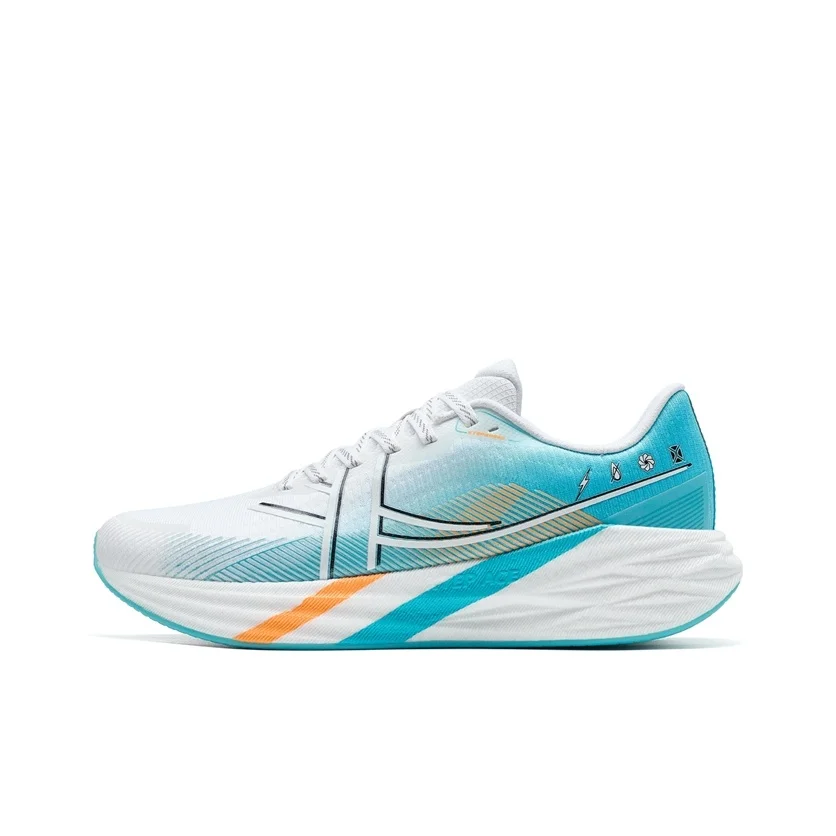 XTEP Xuan Speed 5.0 Cushioning, Wear Resistant Low top Running Shoes Women's White Blue 976418110052//
