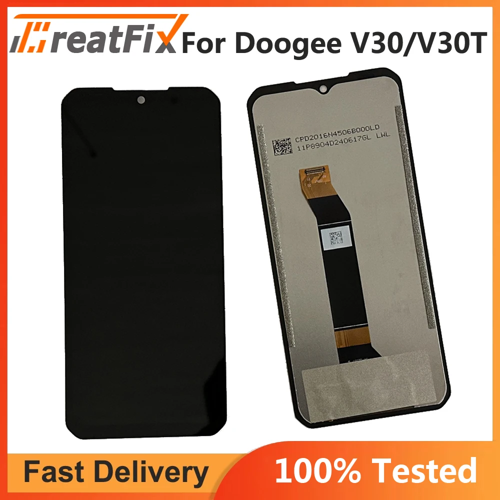 

100% Tested For DOOGEE V30 LCD Display+Touch Screen Assembly Digitizer Replacement Accessories For Doogee V30T LCD Sensor