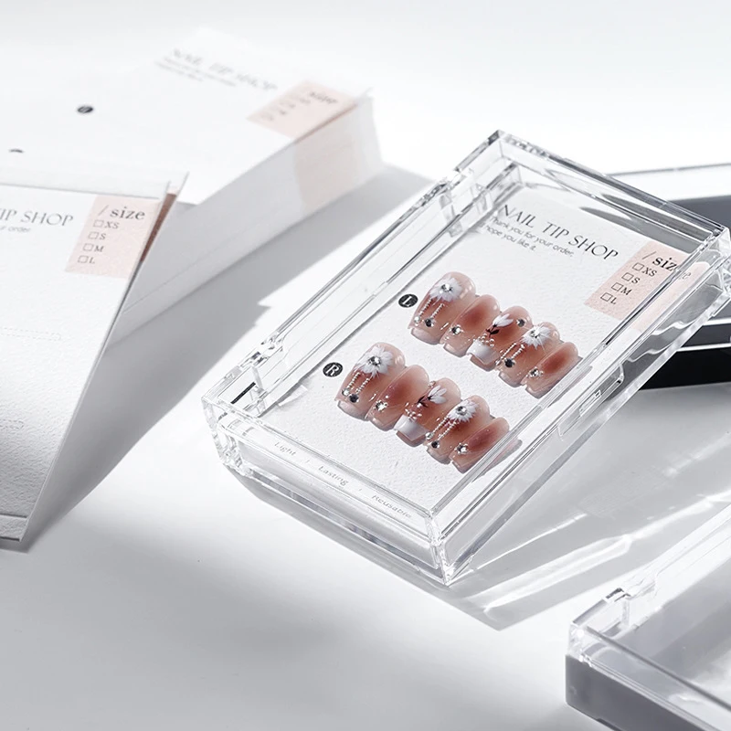 

Transparent Nail Dustproof Storage Box Anti Oxidation Packing Boxes Nail Container Box Portable Plastic Manicure Display Holder