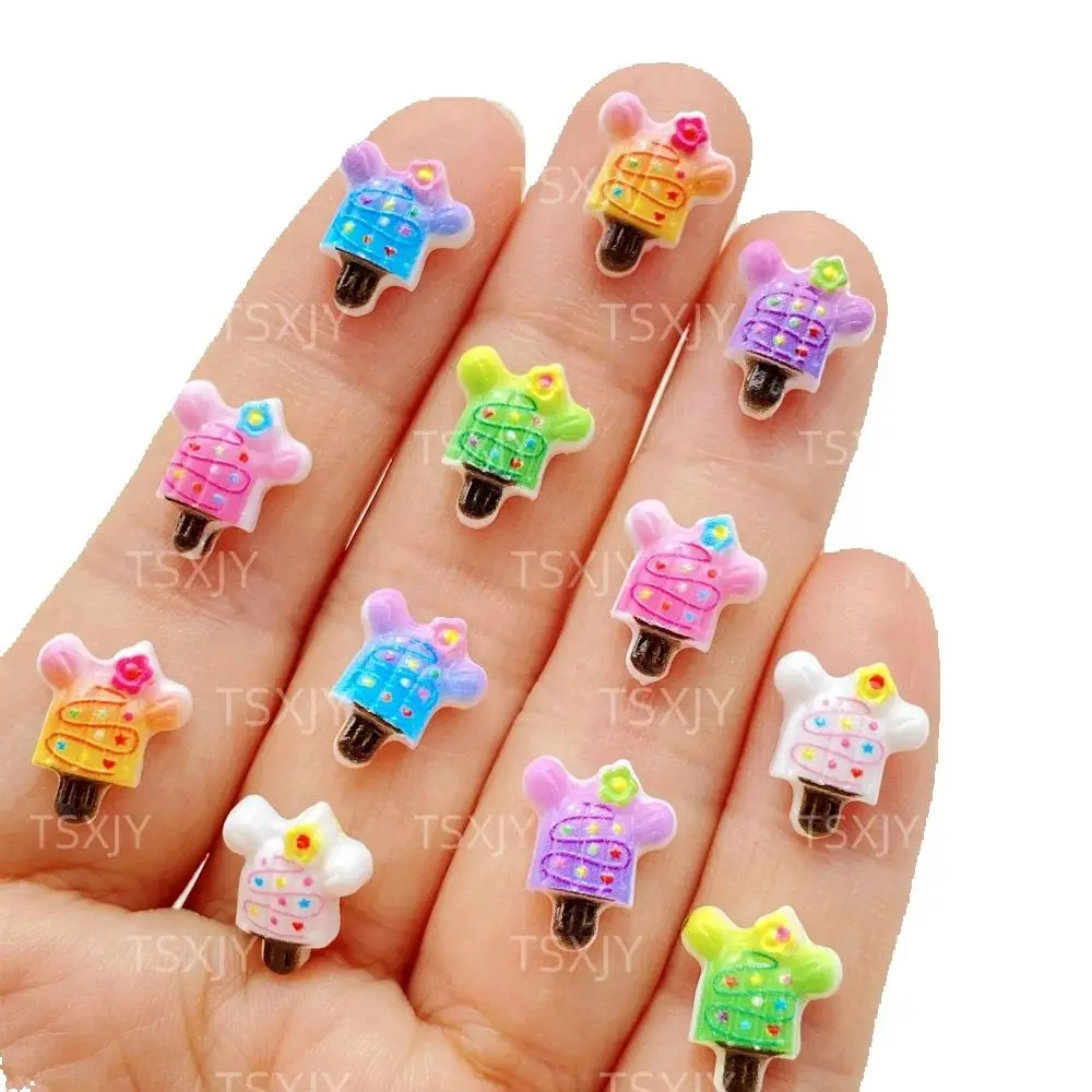 50Pcs Cute Mini Colorful Cactus Nail Art Resin Designer Charms DIY Craft For Nail 3D Decorations Jewelry