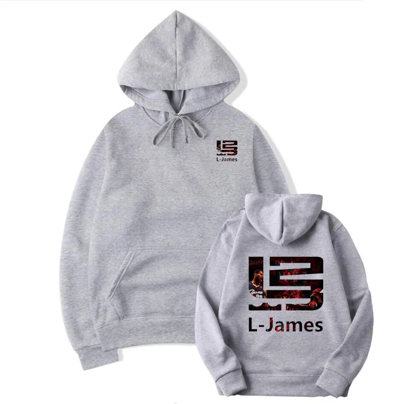 جديد وصول ربيع الخريف للجنسين الشارع أزياء جيمس هوديي: الذكور عارضة تنوعا طويلة الأكمام المطبوعة مقنعين الركض Sweatshi #6