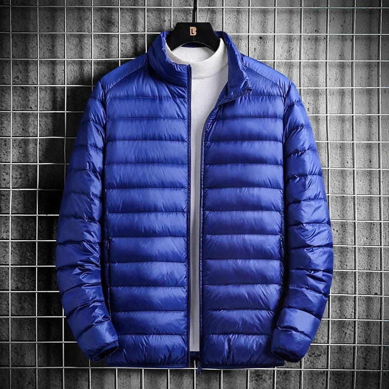 Chaqueta de plumón con capucha para hombre, ropa de trabajo de élite sencilla, informal, elegante, de negocios, tendencia de moda coreana, alta calidad