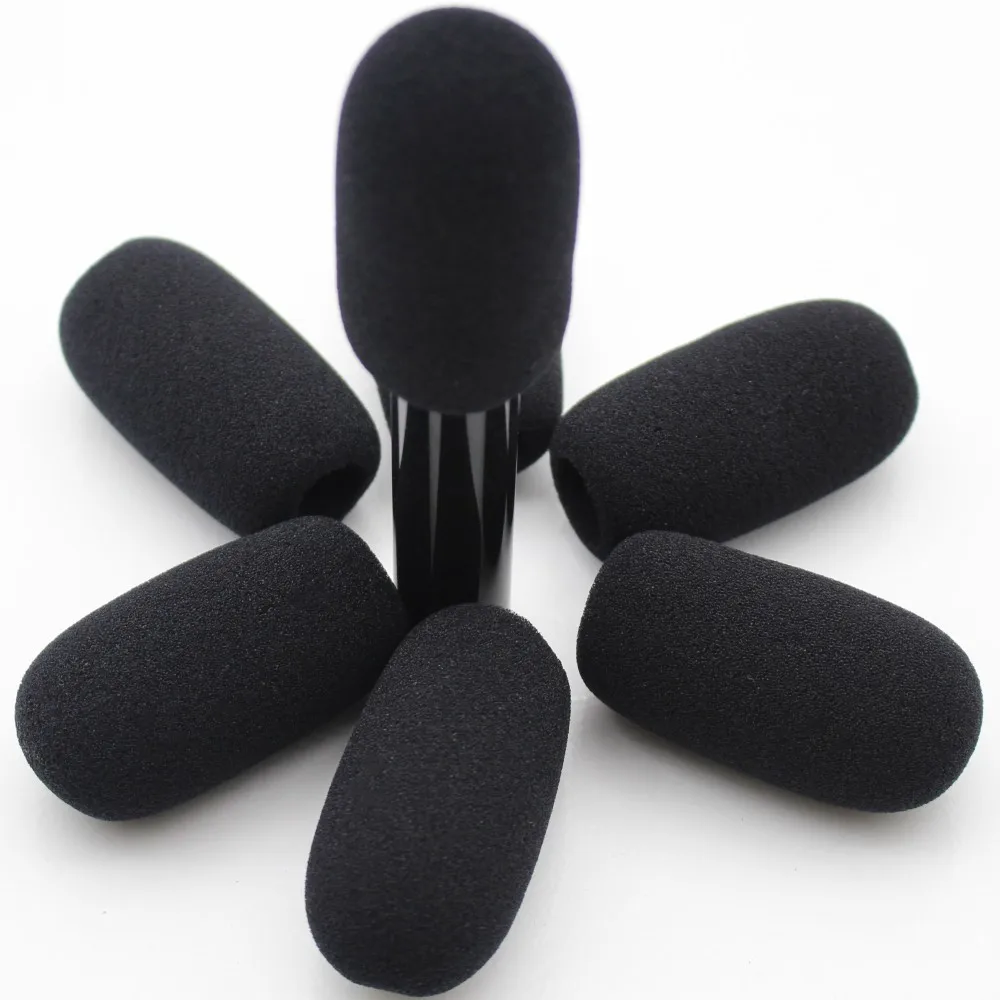 6 Pcs Larger Foam Windscreen Mic Windshields Foam Cover for Desktop Shotgun Microphones