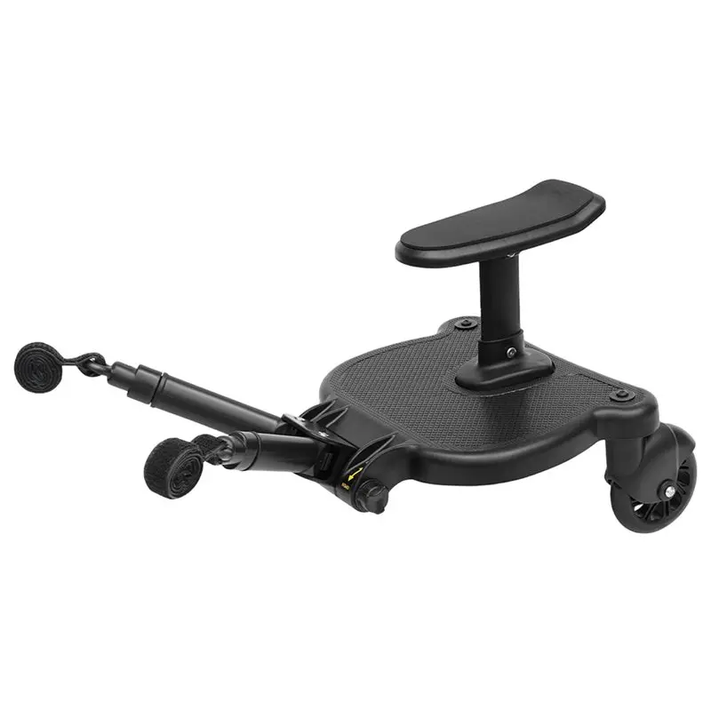 AEE4-2 In 1 Stroller Board Standing Buggy Board With Detachable Seat Pram Pedal Adapter Pushchair Kids Ride Board Load 25Kg