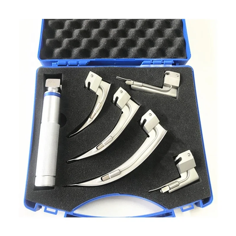 Reusable 304 Stainless Steel Blade Adult Pediatric Use Anesthesia Intubation Bulb Laryngoscope