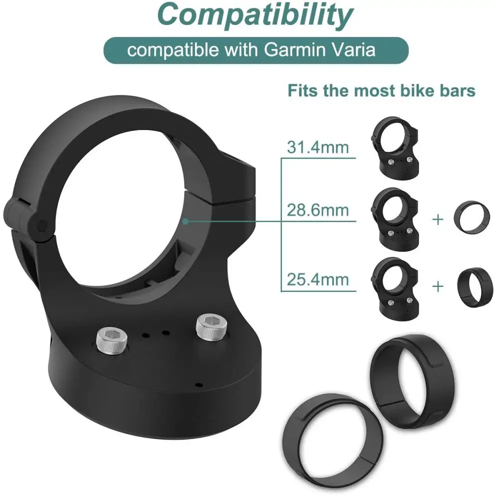 DOMEN-Sillín de bicicleta, soporte de lámpara para tija de sillín de bicicleta, soporte de luz trasera para Garmin Varia Radar retrovisor RTL510 515 500 RVR315