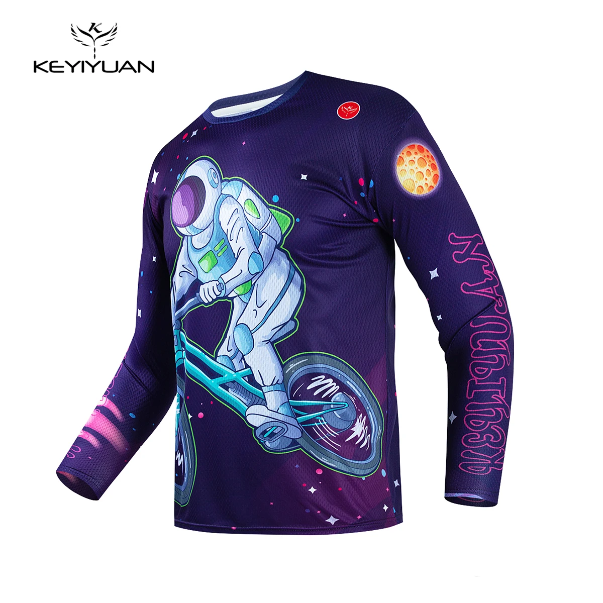 

KEYIYUAN Long Sleeve Downhill Men Jersey Motocross Shirt MTB T-shirt Riding Bicycle Clothing Camisa Bike Masculino Maillot Velo