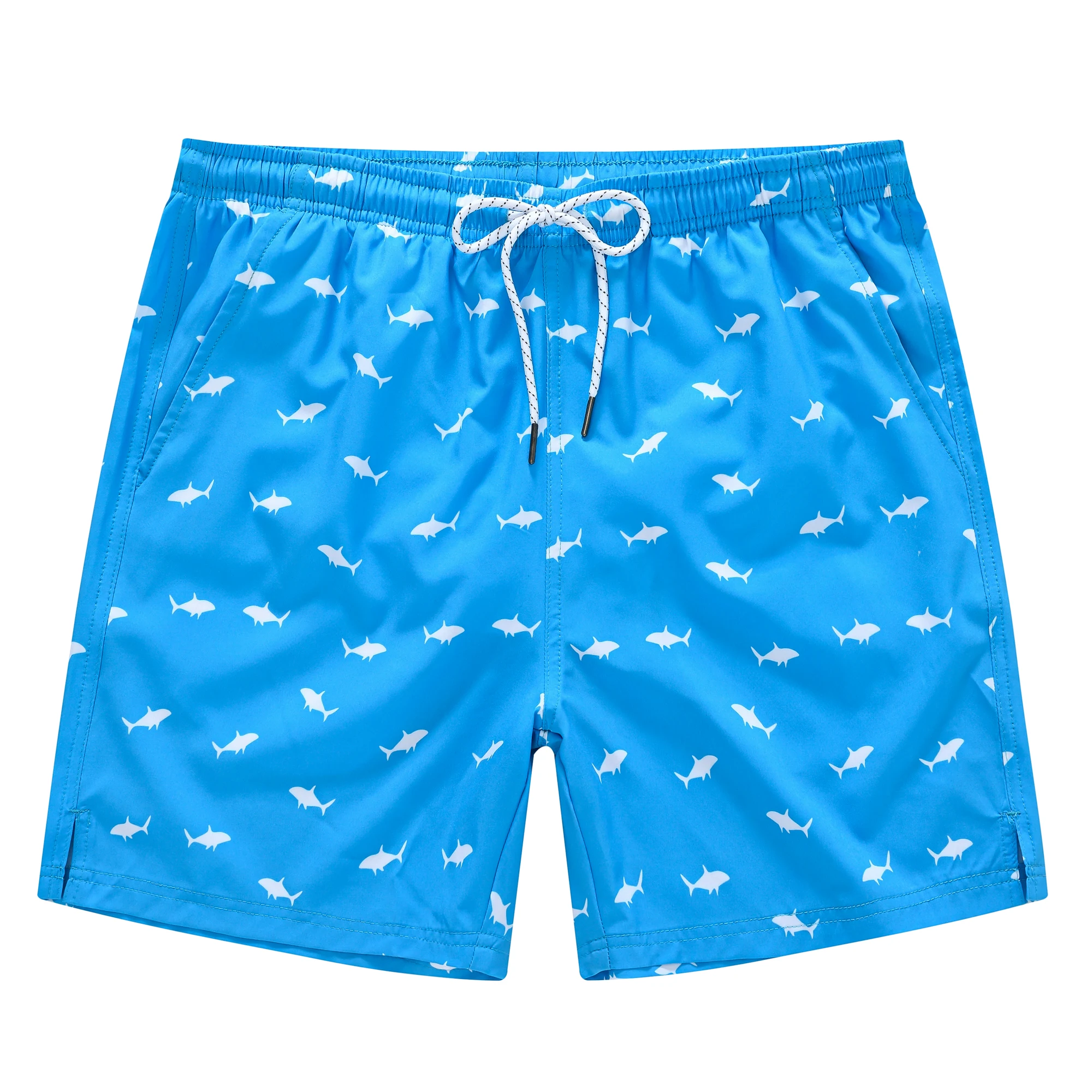 Summer Men\'s Swim Trunks Quick Dry Swim Shorts Beach Board Swimsuit with Mesh Lining Swim Wear Cartoon Printed Trunks