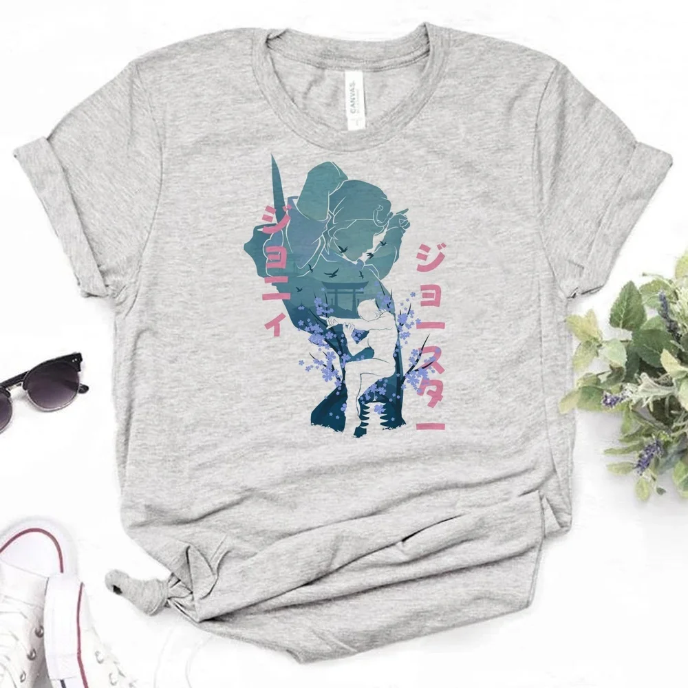 Jojo Bizarre Adventure t-shirt women funny graphic 80s japanese gyaru shirt kawaii goth aesthetic funny harajuku