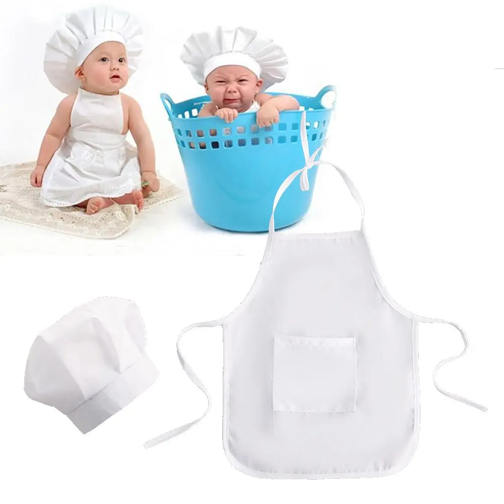 

Детские аксессуары: многофункциональная шапка для новорожденных, костюм повара, реквизит для фотосессий, фартук и шапка шеф-повара