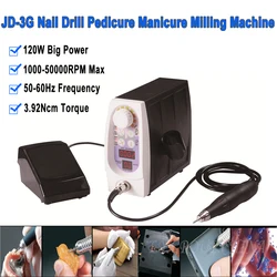 LY JD-3G 50000 RPM 120W Big Power Nail Drill Milling Machine Manual Electric Tool Super Strong Brushless Motor For Jewelry Mill