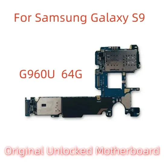 

20pcs/lot For Samsung Galaxy S9 G960U Test perfect Original Unlocked Motherboard Main board 4+64G