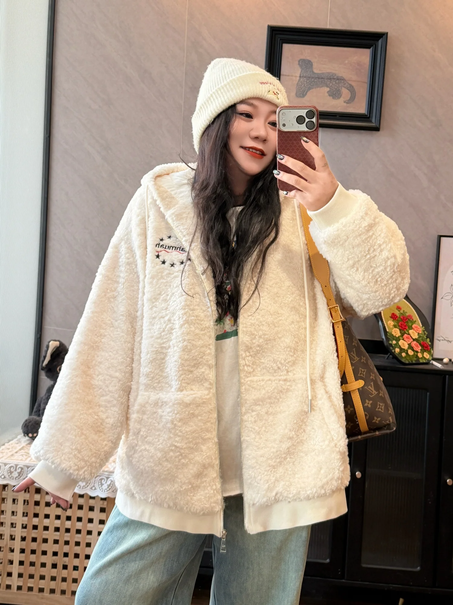 

Зимняя куртка больших размеров 603 с капюшоном, с хлопковой подкладкой, очень мягкая, пушистая, повседневная, в корейском стиле, женское пальто из комфортного полиэфирного волокна