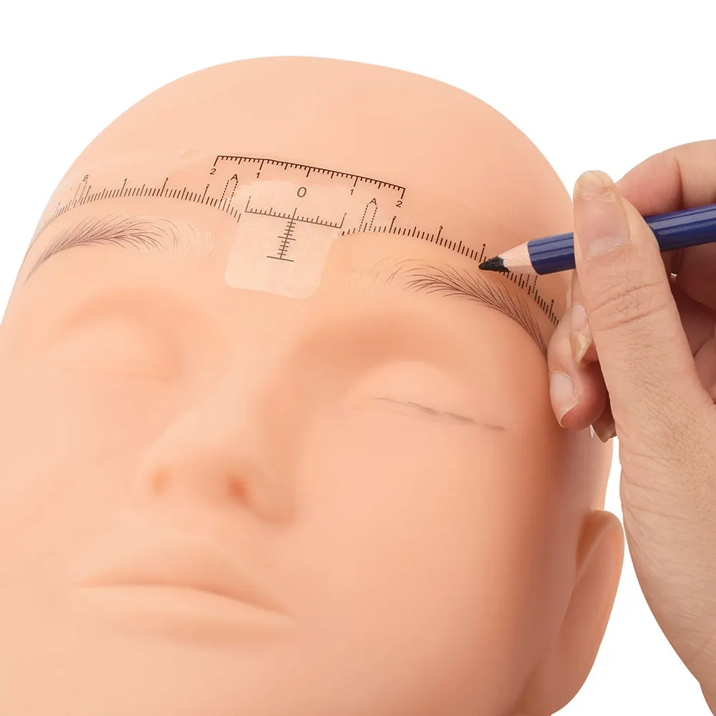 

10Pcs Eyebrow Shaper Ruler High End Brow Line Tool for Microblading Measurement Convenient Eyebrow Stencil for Women Makeup