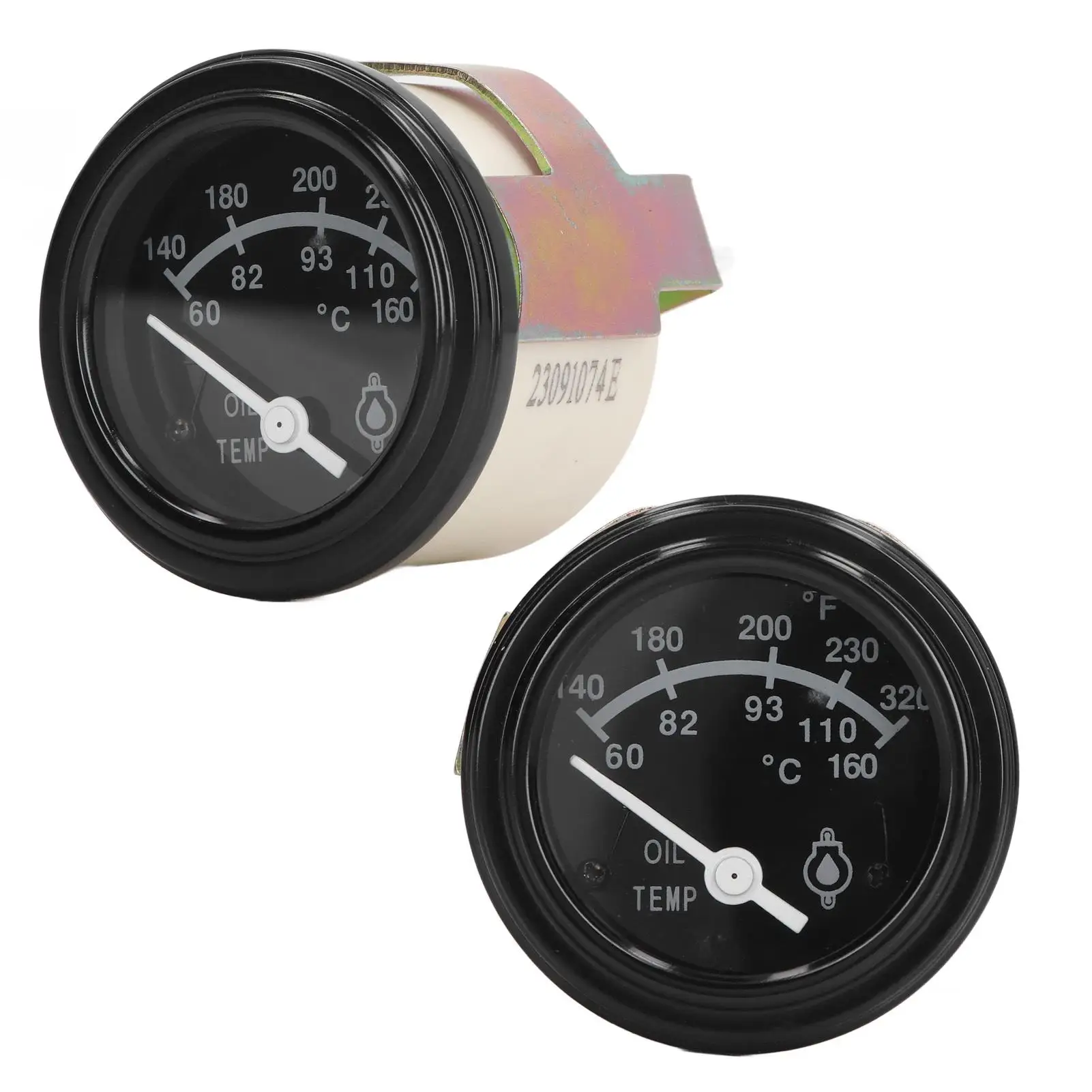 Waterproof Diesel Engine Oil Temperature Gauge - DC24V Dustproof Thermometer for Generators