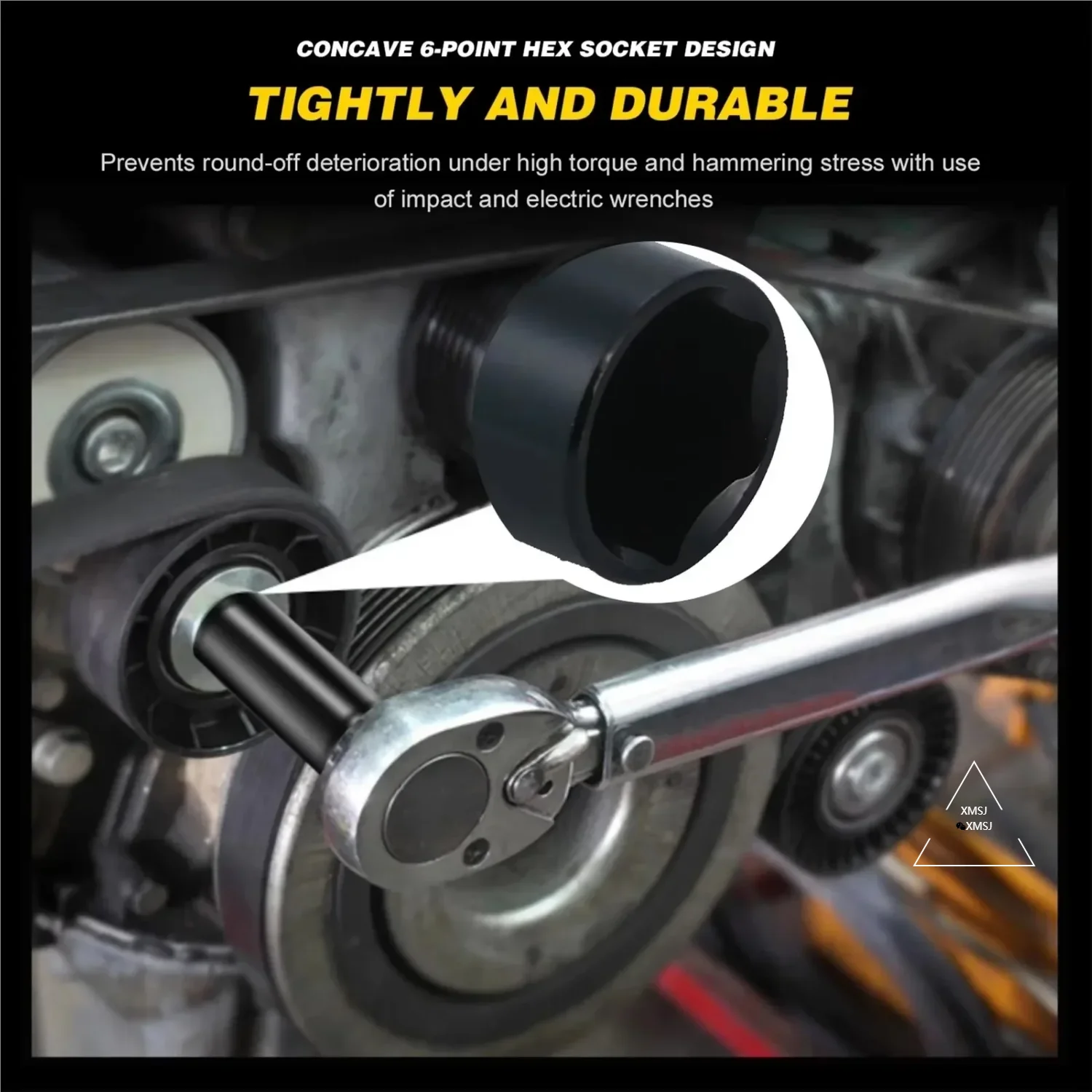 10 قطعة 1/2 "محرك متري مقبس التصادم مجموعة مقبس عالمي متري محرك عميق مجموعة مقابس وجع لأدوات إصلاح الهواء الهوائية #5