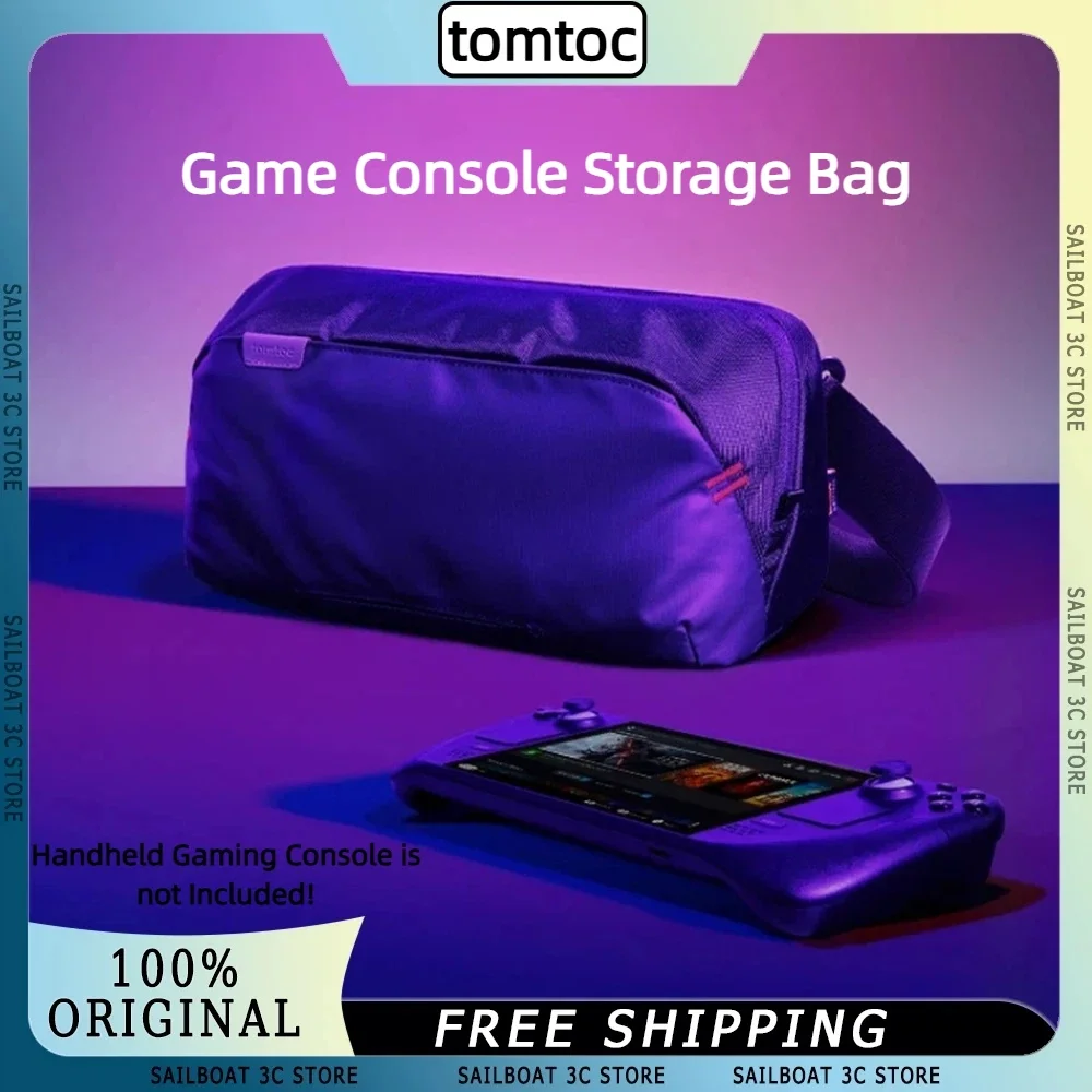 tomtoc ROG Xbox Ally X Сумка для хранения ручной игровой консоли Водонепроницаемая сумка большой вместимости для Switch2 Steam Deck OLED LEGION GO ROG