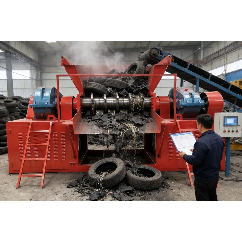 Heavy Duty Tire Recycling Equipment Waste Tire Shredder Machine for Rubber Chips Production