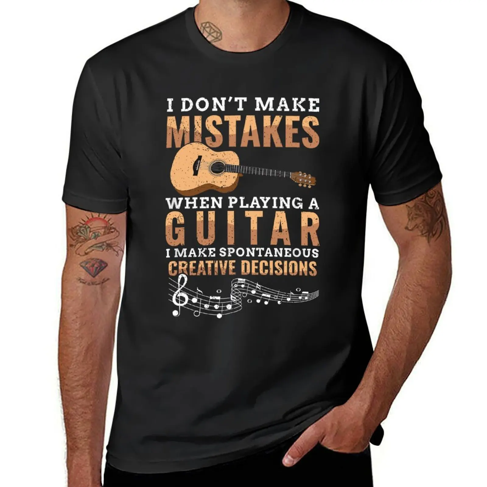 I Don't Make Mistakes When Playing A Guitar I Make Spontaneous Creative Decisions T-Shirt