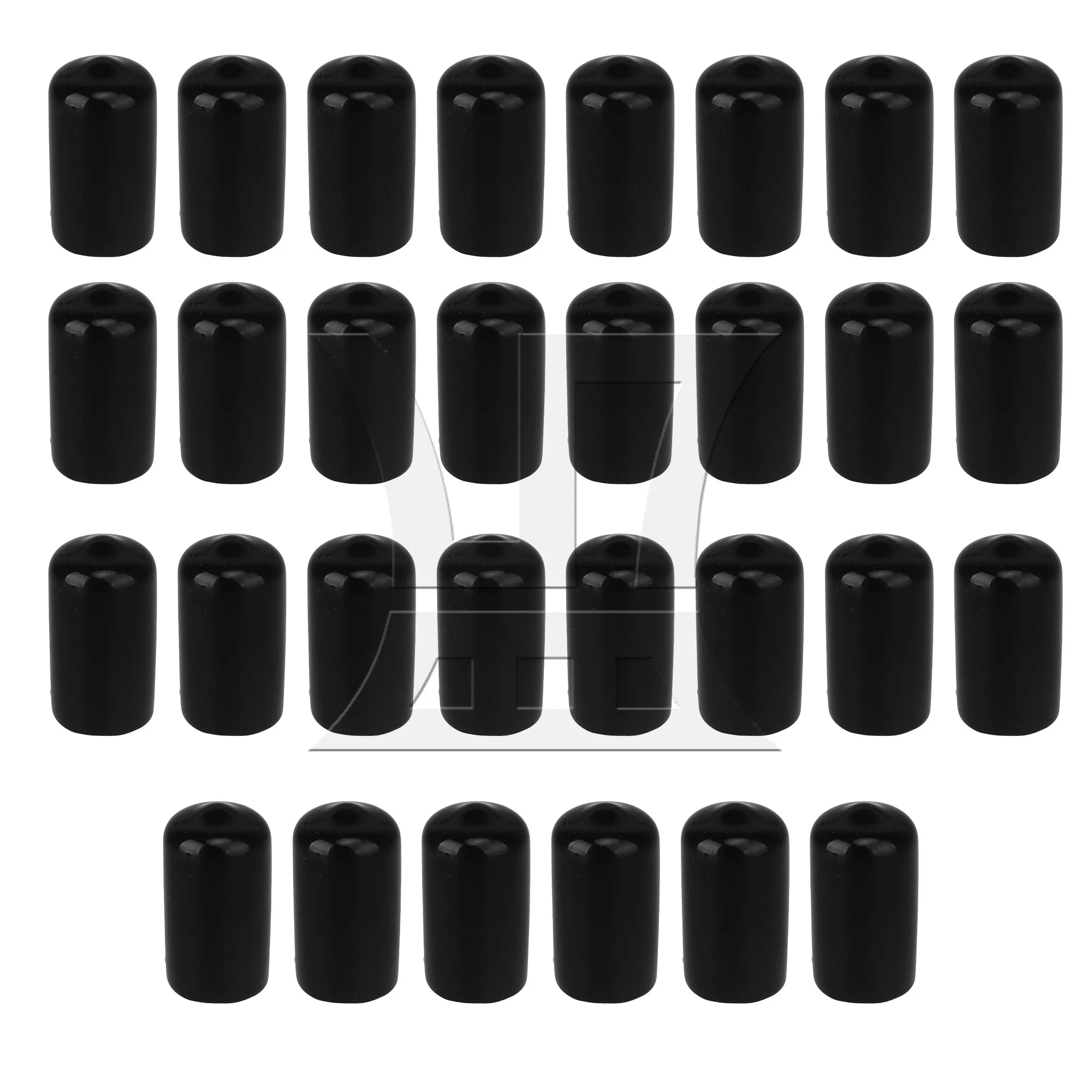 

CNBTR 30 Pcs Soft Rubber Hose End Blanking Cap Screw Thread Cover 0.55inch Dia