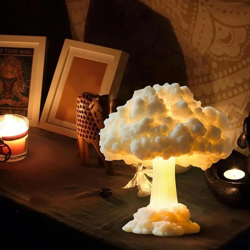 

Nuke Lamp Bedside Nightlight 3D Printed Aesthetic Nightlight For Bedroom Dorm Apartment Living Room Nursery Room Shelves Desk