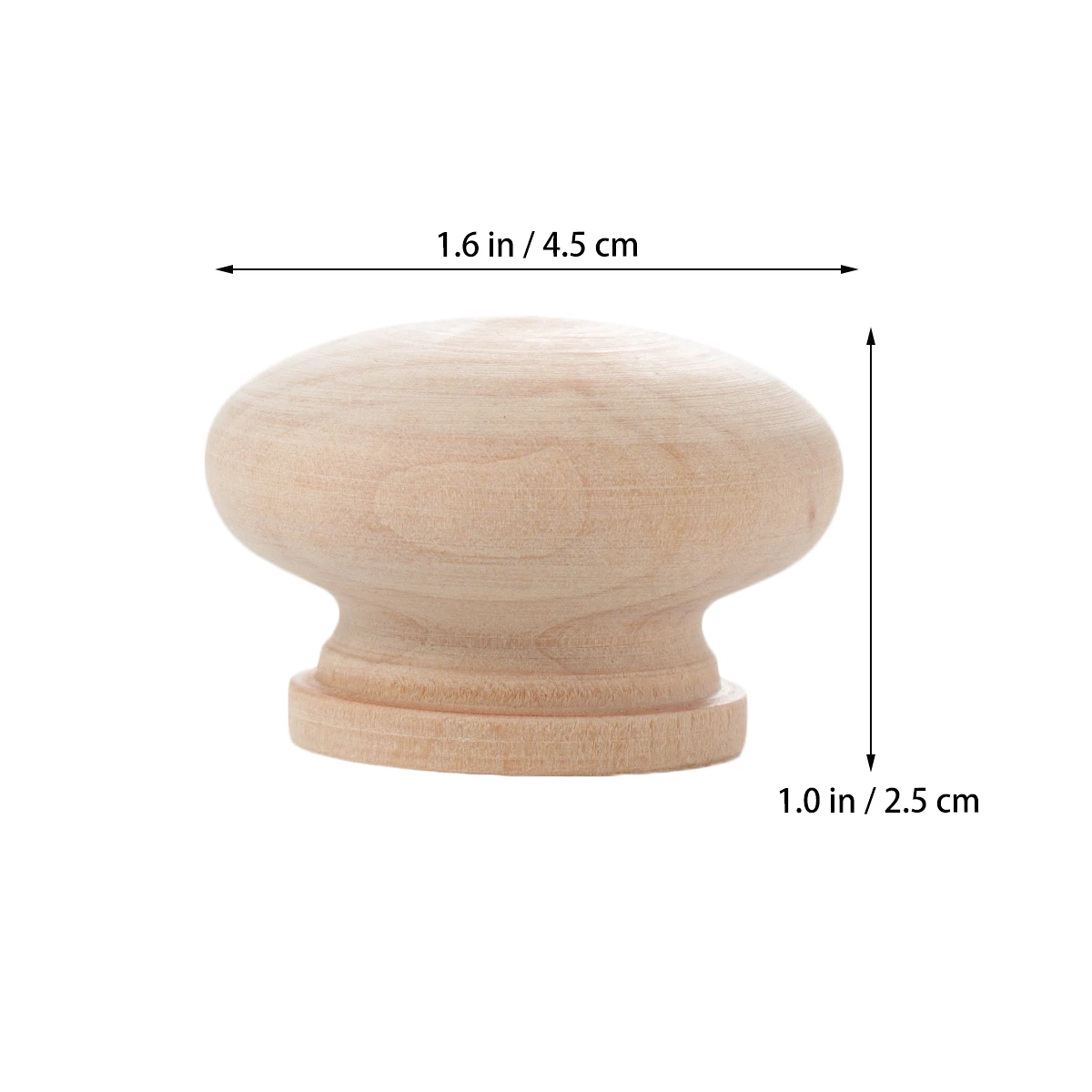 

15 pcs Wood Round Handle Cabinet Knobs Drawer Pulls Gold Solid Wooden Hardware Durable Natural Material Easy Installation