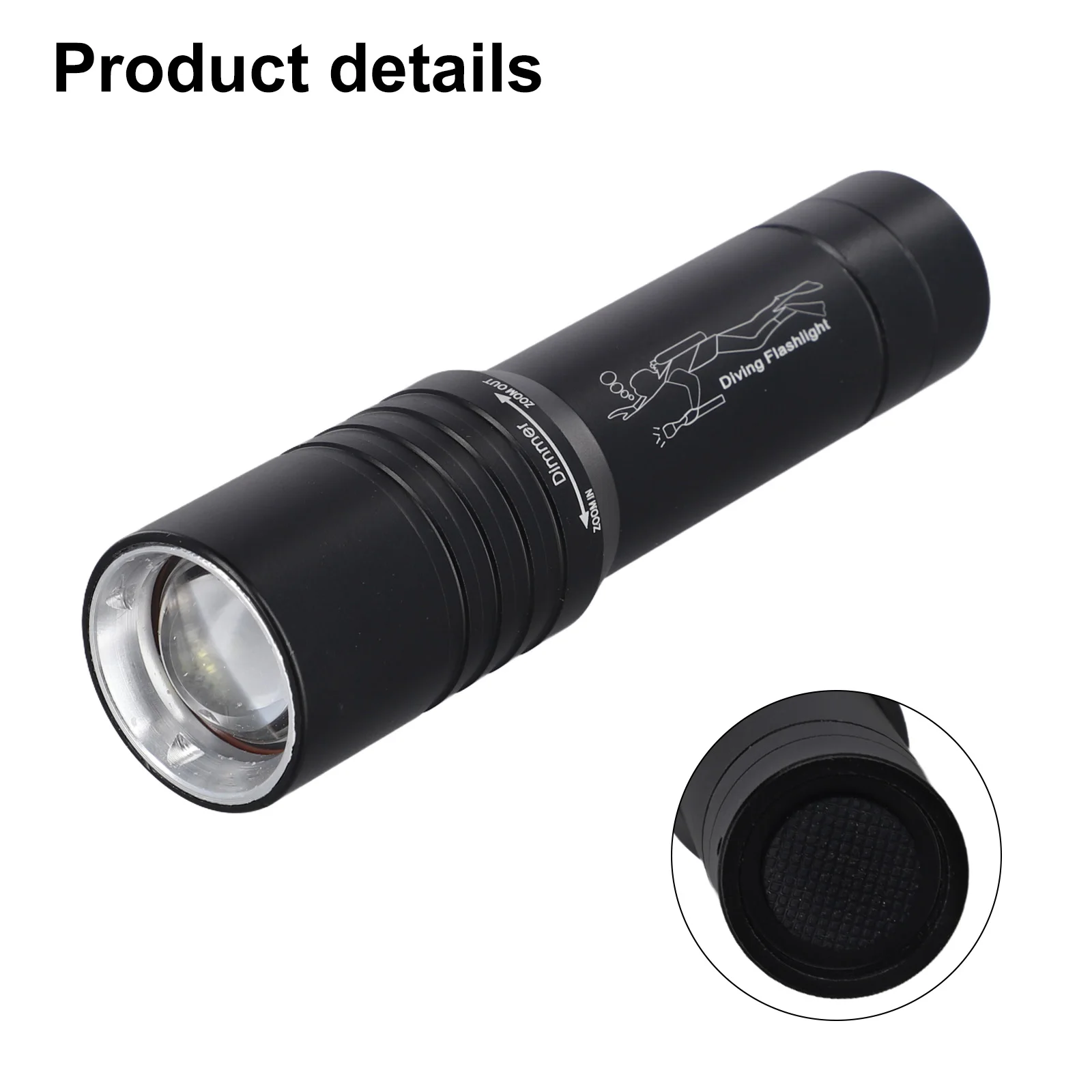 

Профессиональный фонарь для дайвинга, подводный фонарь для исследования, режимы сильного и слабого света, противоскользящий подводный фонарь