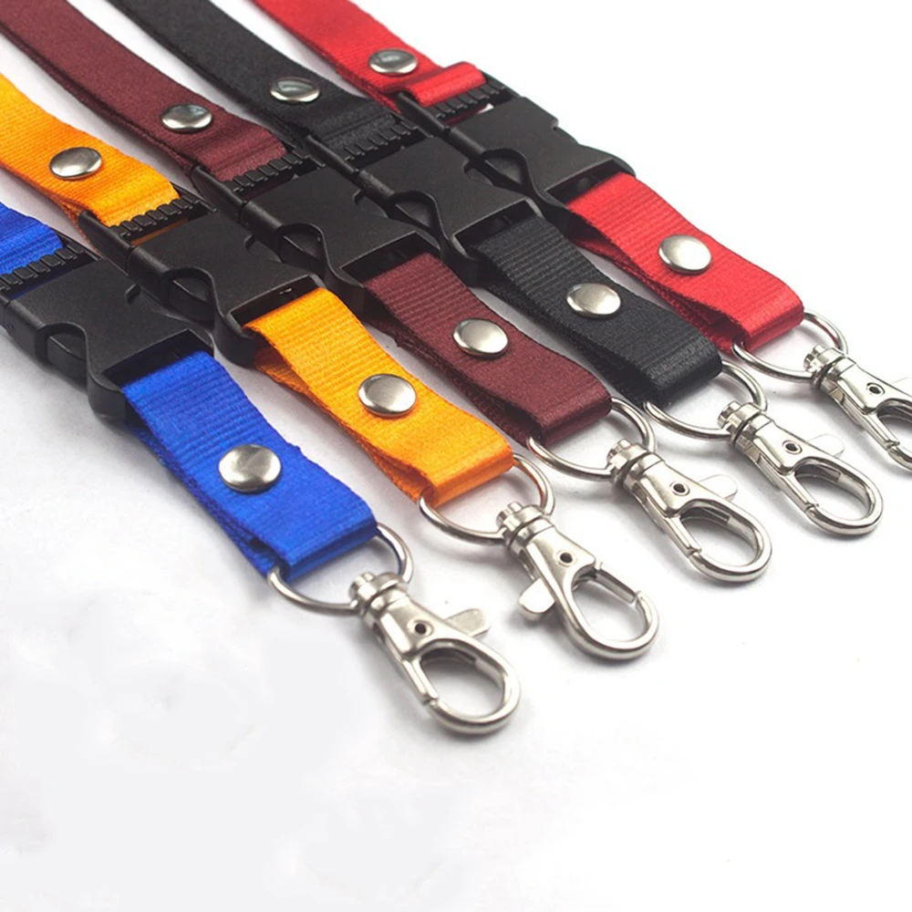 Lanyard Badge Holder Safety For Mobile Phone Rope Keys Metal Ring ID Name Card Hanging Neck Strap Lanyard 2cm Wide