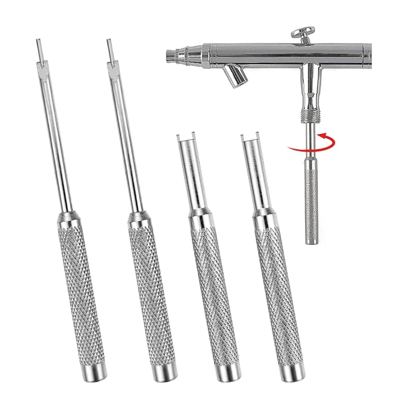 AB47-2 Set Air Brush Tools, Needle Packing Nut Or Valve Screw Replacement Repair Tool Airbrush Maintenance Tools, Airbrush