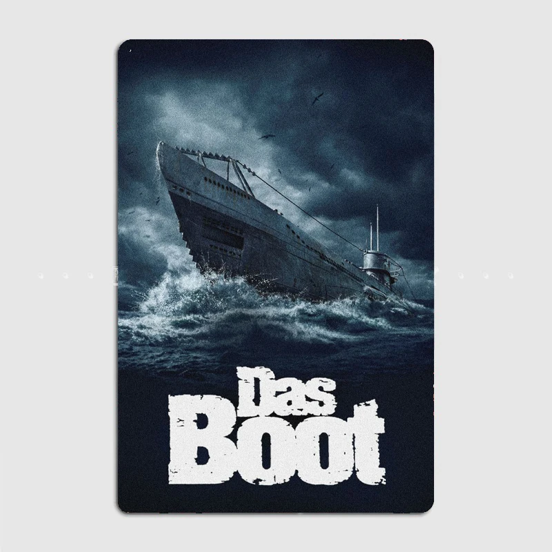 Das Boot Minimal Movie Poster Movie Poster Metal Sign Mural Painting Cinema Living Room Cinema Funny Tin Sign Poster