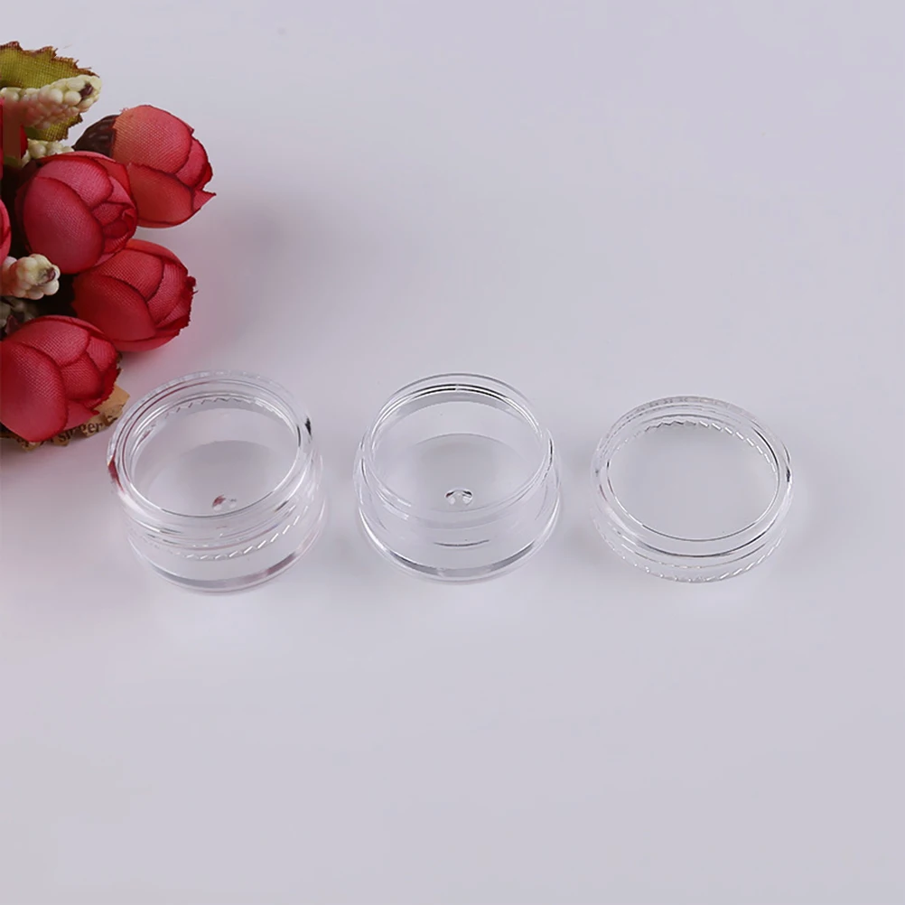 

50pcs Bottle 5g Small Travel Bottles Round Jar Skincare Containers Eye Shadow Storage Plastic for Facial