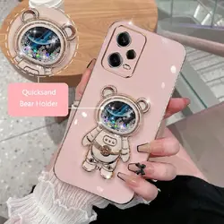 Etui na telefon Xiaomi Redmi Note 12 Redmi Note 11 Redmi Note 10 Redmi Note 9 Redmi Note 8 Quicksand Astronaut Holder Stand Cover