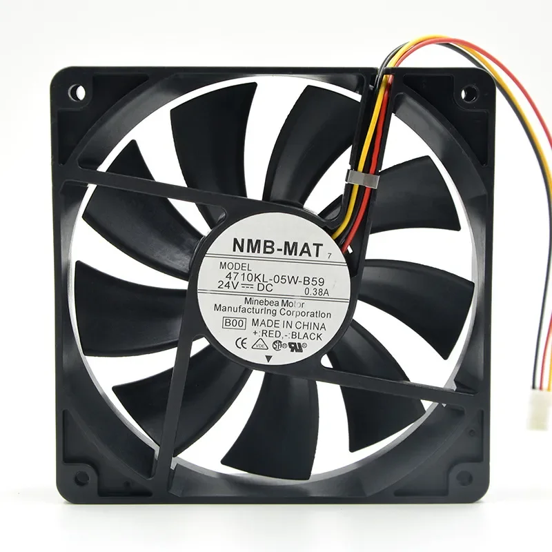 for NMB 4710KL-05W-B59 120x120x25mm 12cm 24V 0.38A Inverter 3-Wire Cooling Fan