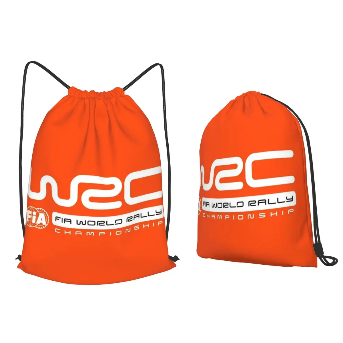 World Rally Championship WRC Backpacks Casual Drawstring Bundle Pocket Sports Bag Book Bags for Man Woman Students