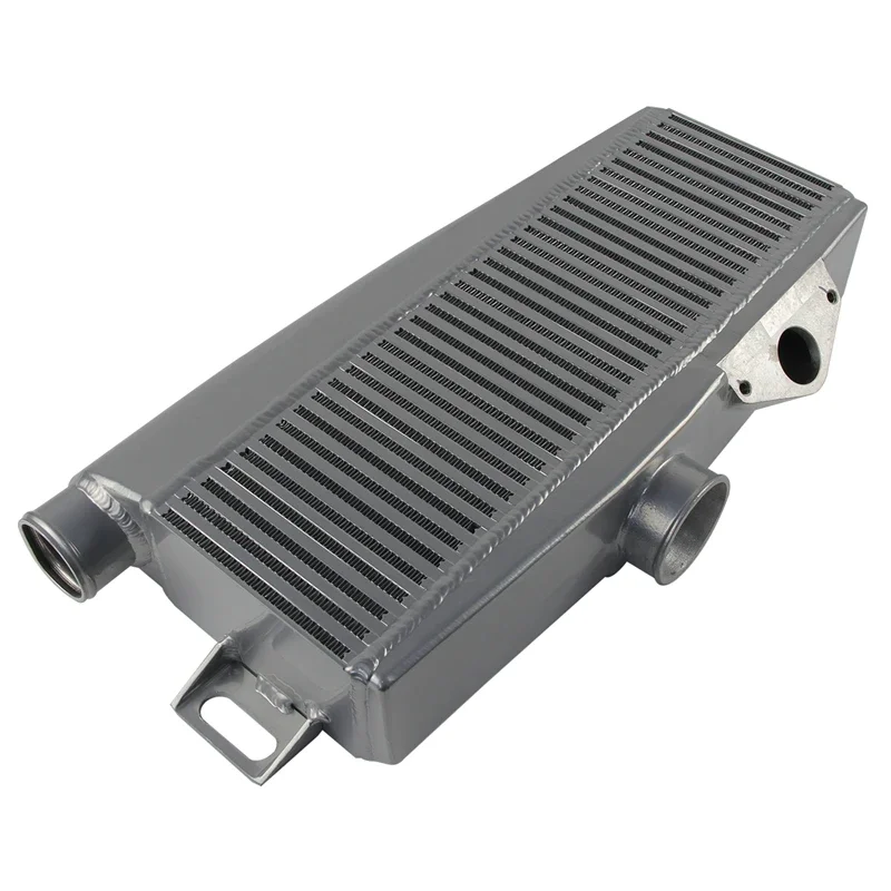 Top Mount Intercooler for Subaru Impreza WRX STI 2.0/2.5L 02-07 Saab 9-2x Aero 05-06 Black/Silver Painted