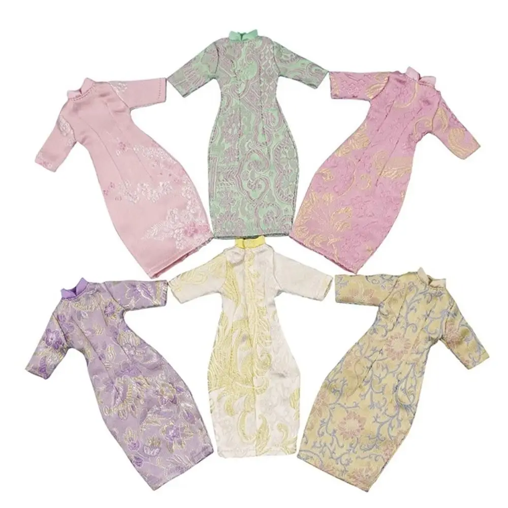 

Китайские платья ручной работы, одежда, милое модное традиционное платье с принтом в стиле ретро, аксессуары для кукол blythe OB24, ICY DBS