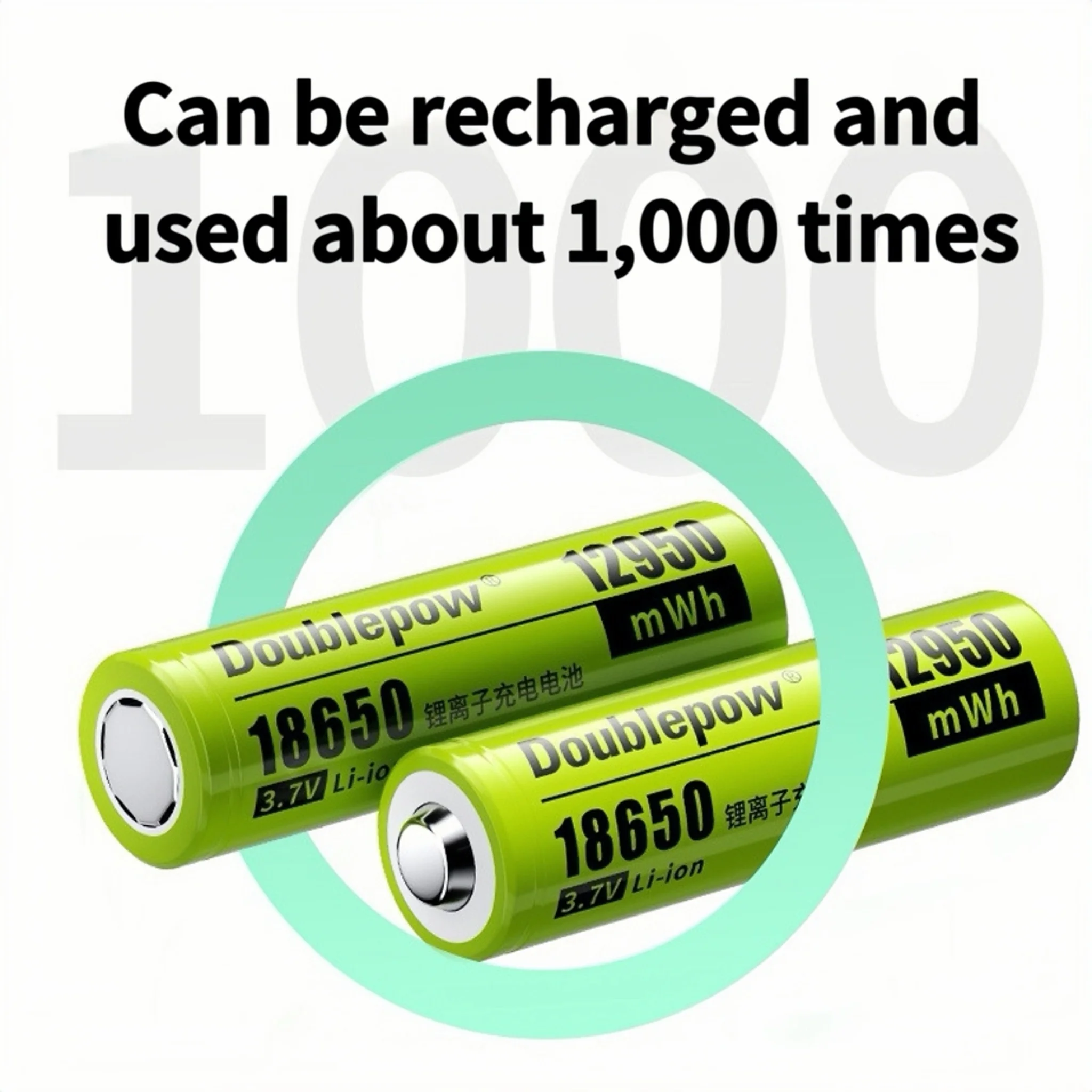 4pcs/lot 12950mWh 18650 rechargeable battery 3.7v 18650 lithium ion rechargeable battery flashlight battery