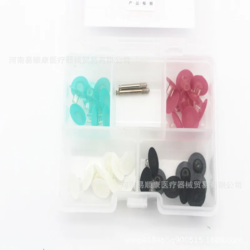 

Dentals polishing disc set Oral polishing wheel Dentist Park disc 40 pcs + 2 handles