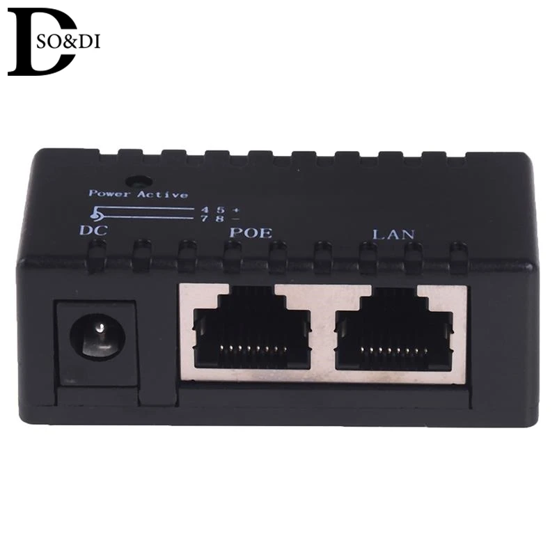 10/100 Mbps 12V-48V Gigabit Power Over Ethernet Passivo PoE Iniettore Splitter Per Telecamera IP POE Adattatore Modulo Accessori